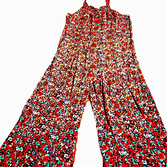 KARMA Hwy Silky Relaxed Palazzo Jumper Blue/Teal NWT OS - Picture 5 of 8